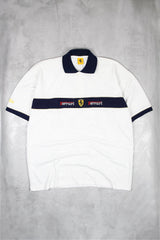 Ferrari Vintage Polo Shirt - Farbe: White - Größe: XXL - VintageR2