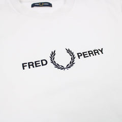 Fred Perry Crew Pullover - Farbe: White - Größe: M - VintageR2