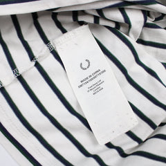 Fred Perry gestreiftes Shirt - Farbe: White - Größe: M - VintageR2