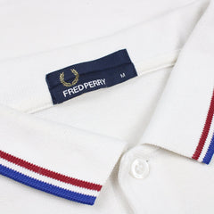 Fred Perry Polo Shirt - Farbe: White - Größe: M - VintageR2