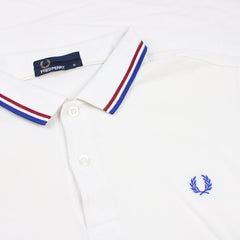 Fred Perry Polo Shirt - Farbe: White - Größe: M - VintageR2