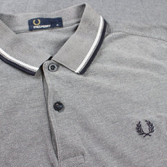 Fred Perry Polo T-Shirt - Farbe: Grey - Größe: M - VintageR2