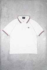 Fred Perry Poloshirt - Farbe: Beige - Größe: M - VintageR2