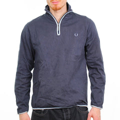 Fred Perry Troyer Pullover - Farbe: Navy - Größe: M - VintageR2