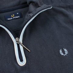 Fred Perry Troyer Pullover - Farbe: Navy - Größe: M - VintageR2