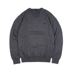 Fred Perry V - Kragen Longsleeve Pullover