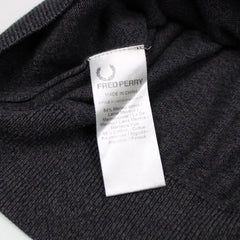 Fred Perry V-Kragen Longsleeve Pullover - Farbe: Grey - Größe: S - VintageR2