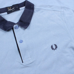 Fred Perry Vintage Polo Shirt - Farbe: LightSkyBlue - Größe: M - VintageR2
