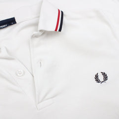 Fred Perry Vintage Polo Shirt - Farbe: White - Größe: S - VintageR2