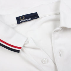 Fred Perry Vintage Polo Shirt - Farbe: White - Größe: S - VintageR2