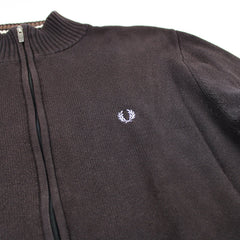 Fred Perry Vintage Strickpullover Troyer - Farbe: Peru - Größe: M - VintageR2