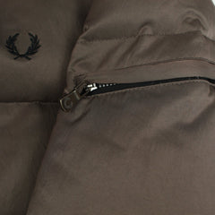 Fred Perry Vintage Winterjacke in Oliv Schwarz Größe M