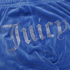 Juicy Couture Velours Jogginghose in Blau Größe M