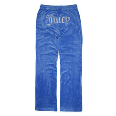 Juicy Couture Velours Jogginghose in Blau Größe M