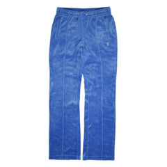 Juicy Couture Velours Jogginghose in Blau Größe M