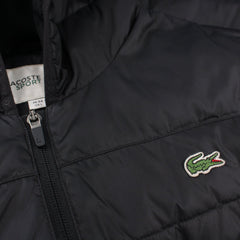 Lacoste Pufferweste mit Kapuze - Farbe: Black - Größe: L - VintageR2