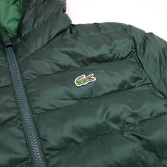 Lacoste Steppjacke Puffer Jacket Dünn - Farbe: Green - Größe: S - VintageR2