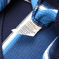 Lacoste Vintage Gestreifter Knit Sweater - Farbe: RoyalBlue - Größe: XL - VintageR2