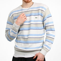 Lacoste Vintage Knit Pullover gestreift - Farbe: Beige - Größe: M - VintageR2