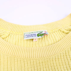 Lacoste Vintage Knit Strickpullover - Farbe: Gold - Größe: L - VintageR2