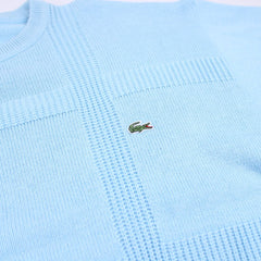 Lacoste Vintage Knit Sweater - Farbe: LightSkyBlue - Größe: L - VintageR2