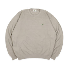 Lacoste Vintage Knit Sweater in Oliv Größe M