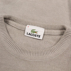 Lacoste Vintage Knit Sweater in Oliv Größe M