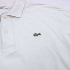 Lacoste Vintage Polo Longsleeve - Farbe: White - Größe: M - VintageR2