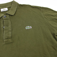 Lacoste Vintage Polo Shirt - Farbe: Olive - Größe: L - VintageR2