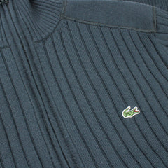 Lacoste Vintage Strickjacke - Farbe: Olive - Größe: L - VintageR2