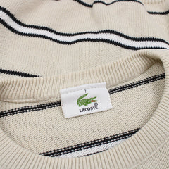 Lacoste Vintage Strickpullover - Farbe: Beige - Größe: XL - VintageR2