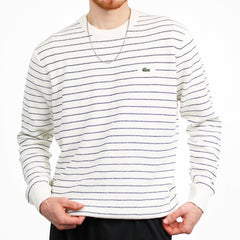 Lacoste Vintage Strickpullover gestreift - Farbe: Beige - Größe: L - VintageR2
