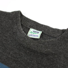 Lacoste Vintage Sweater Longsleeve - Farbe: Grey - Größe: M - VintageR2