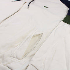 Lacoste Vintage Sweatjacke - Farbe: Beige - Größe: L - VintageR2