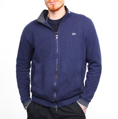 Lacoste Vintage Troyer durchgehender Reißverschluss - Farbe: Navy - Größe: L - VintageR2