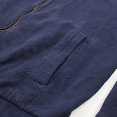Lacoste Vintage Troyer durchgehender Reißverschluss - Farbe: Navy - Größe: L - VintageR2
