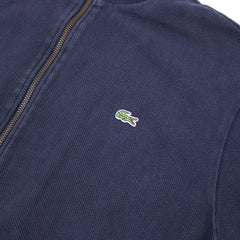 Lacoste Vintage Troyer durchgehender Reißverschluss - Farbe: Navy - Größe: L - VintageR2