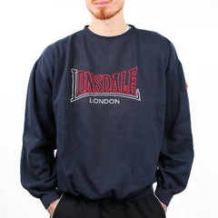Lonsdale Vintage Boxxy Sweater - Farbe: Navy - Größe: L - VintageR2