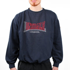 Lonsdale Vintage Boxxy Sweater - Farbe: Navy - Größe: L - VintageR2