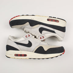 Nike Air Max 1 OG Dark Sail Obsidian in Weiß Marineblau Rot Größe 45