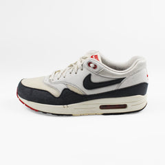 Nike Air Max 1 OG Dark Sail Obsidian in Weiß Marineblau Rot Größe 45