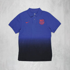 Nike Barcelona Polo Shirt Vintage - Farbe: RoyalBlue - Größe: M - VintageR2