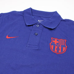 Nike Barcelona Polo Shirt Vintage - Farbe: RoyalBlue - Größe: M - VintageR2