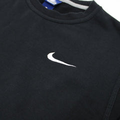 Nike Basic Sweatshirt Schwarz Weiß - Farbe: Black - Größe: M - VintageR2