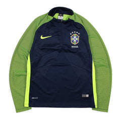 Nike Brasilien Trainingsjacke in Marineblau Grün Größe S