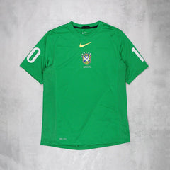 Nike Brasilien Vintage Trikot - Farbe: Green - Größe: L - VintageR2