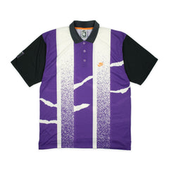 Nike Challenge Court Agassi Polo in Lila Weiß Schwarz Größe XL