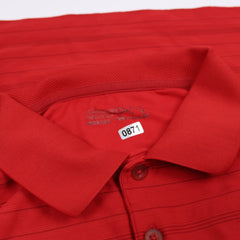 Nike Golf Vintage Longsleeve Gestreift - Farbe: Red - Größe: L - VintageR2