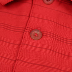 Nike Golf Vintage Longsleeve Gestreift - Farbe: Red - Größe: L - VintageR2