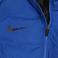 Nike Inter Mailand Vintage Winterjacke in Schwarz Blau Größe L